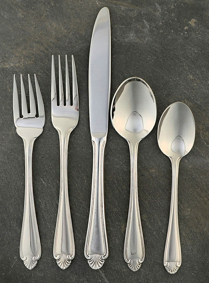 Biscayne (Stainless) 5 Piece Place Setting by Pfaltzgraff-1