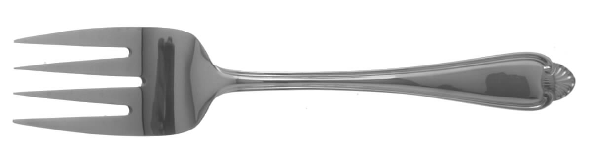 Biscayne (Stainless) Medium Solid Cold Meat Serving Fork by Pfaltzgraff-1