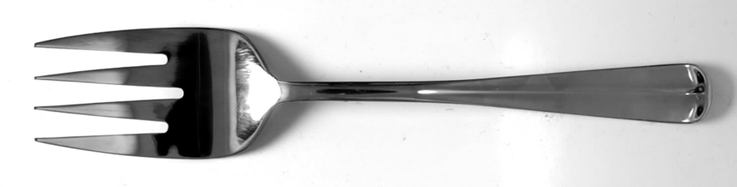 Courtland (Stainless) Medium Solid Cold Meat Serving Fork by Pfaltzgraff-1