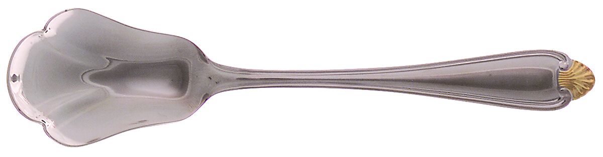 Golden Biscayne Sugar Shell Spoon by Pfaltzgraff-1