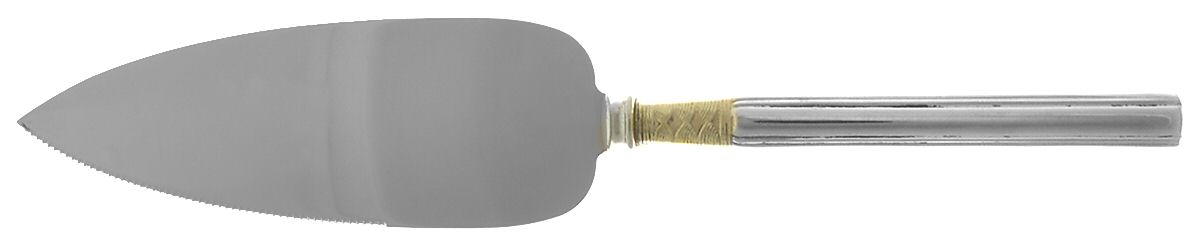 Golden Crossroads (Stainless, Gold Accent) All Stainless Pie Server by Pfaltzgraff-1