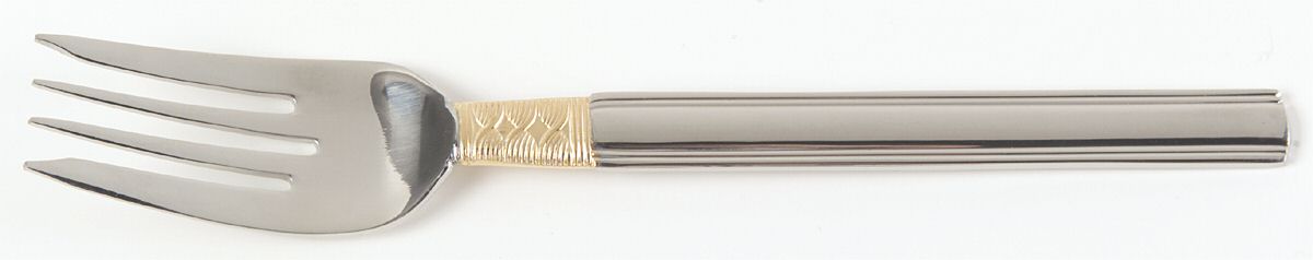 Golden Crossroads (Stainless, Gold Accent) Individual Salad Fork by Pfaltzgraff-1