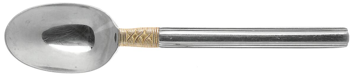 Golden Crossroads (Stainless, Gold Accent) Teaspoon by Pfaltzgraff-1