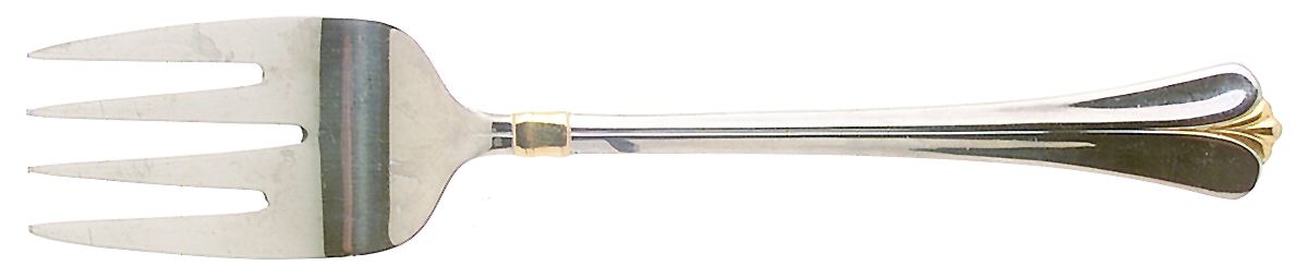 Golden Ellington Medium Solid Cold Meat Serving Fork by Pfaltzgraff-1