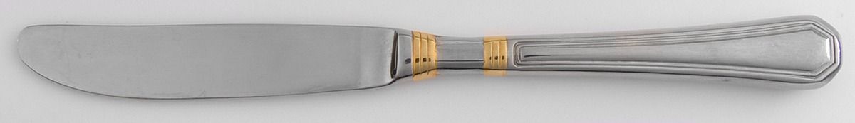 Golden Providence (Stainless, Gold Accent) Modern Hollow Butter Spreader (Stainless) by Pfaltzgraff-1