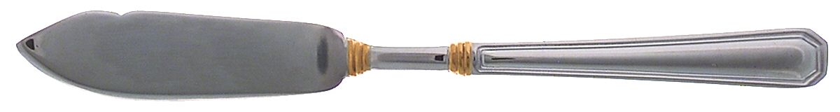 Golden Providence (Stainless, Gold Accent) Flat Handle Master Butter Knife by Pfaltzgraff-1