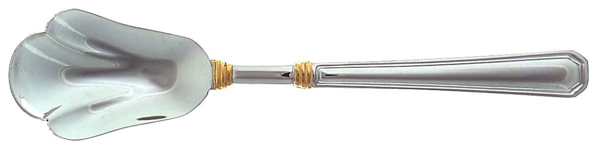 Golden Providence (Stainless, Gold Accent) Sugar Shell Spoon by Pfaltzgraff-1