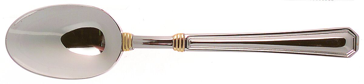 Golden Providence (Stainless, Gold Accent) Place/Oval Soup Spoon by Pfaltzgraff-1
