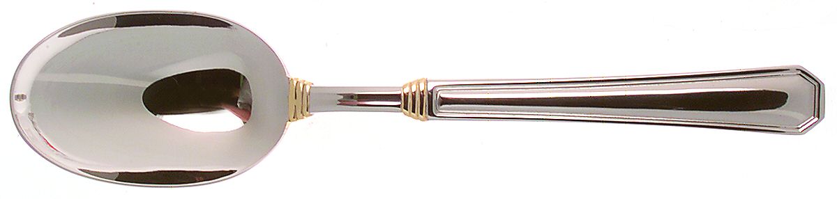 Golden Providence (Stainless, Gold Accent) Tablespoon (Serving Spoon) by Pfaltzgraff-1