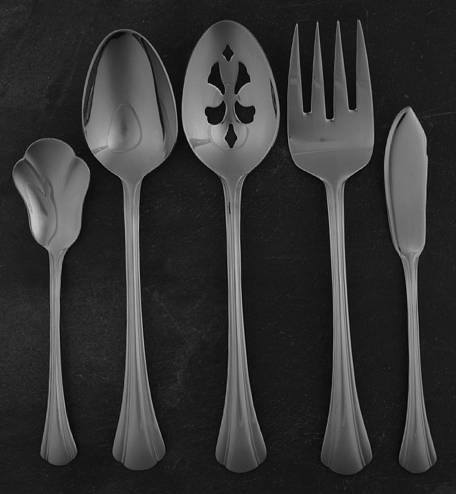 Margate (Stainless) 5 Piece Hostess Set by Pfaltzgraff-1