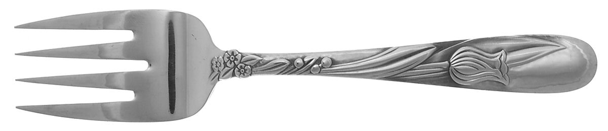 Sonata (Stainless) Medium Solid Cold Meat Serving Fork by Pfaltzgraff-1