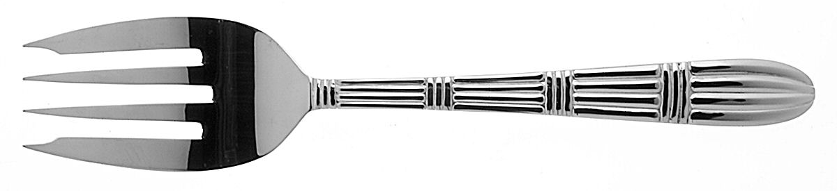 Strata (Stainless) Medium Solid Cold Meat Serving Fork by Pfaltzgraff-1