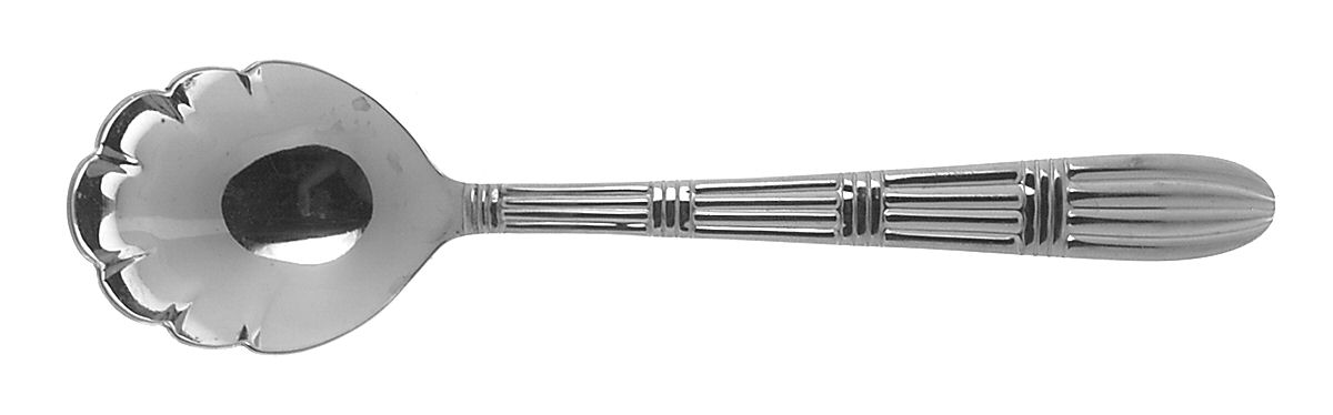 Strata (Stainless) Sugar Shell Spoon by Pfaltzgraff-1