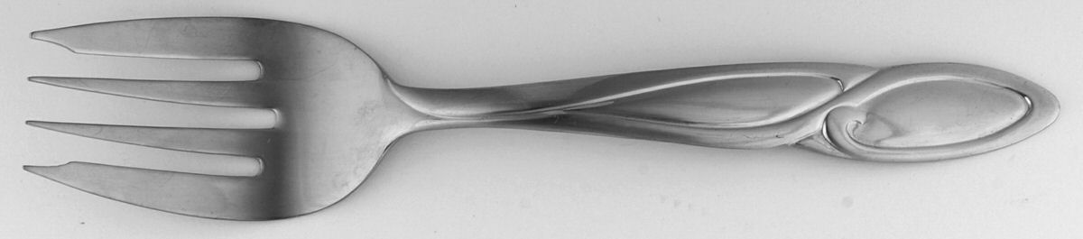 Whirlwind Medium Solid Cold Meat Serving Fork by Pfaltzgraff-1