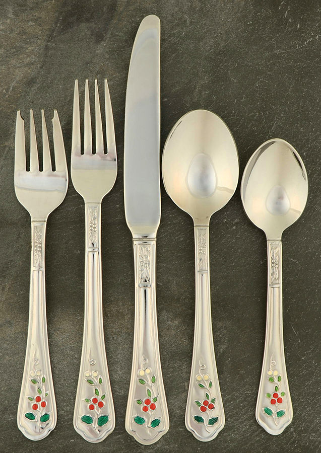 Winterberry (Stainless) 5 Piece Place Setting by Pfaltzgraff-1