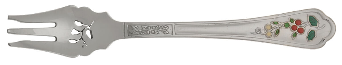 Winterberry (Stainless) Pickle Fork Pierced with Short Handle HC by Pfaltzgraff-1