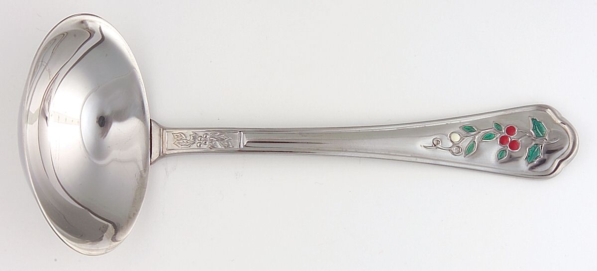 Winterberry (Stainless) Solid Gravy Ladle by Pfaltzgraff-1