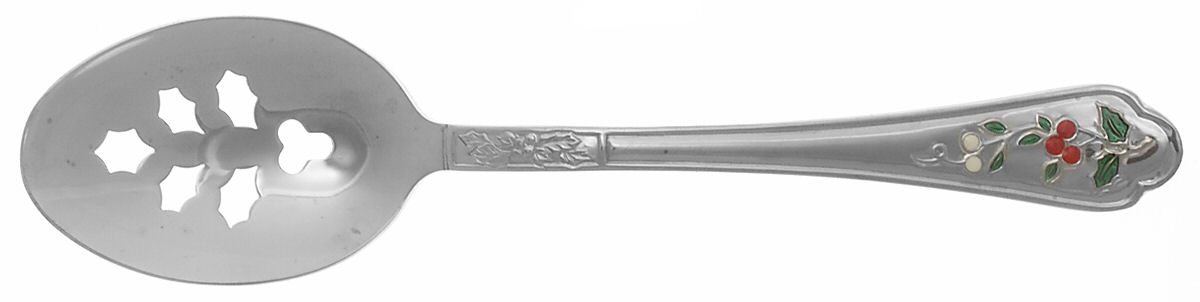 Winterberry (Stainless) Pierced Tablespoon (Serving Spoon) by Pfaltzgraff-1