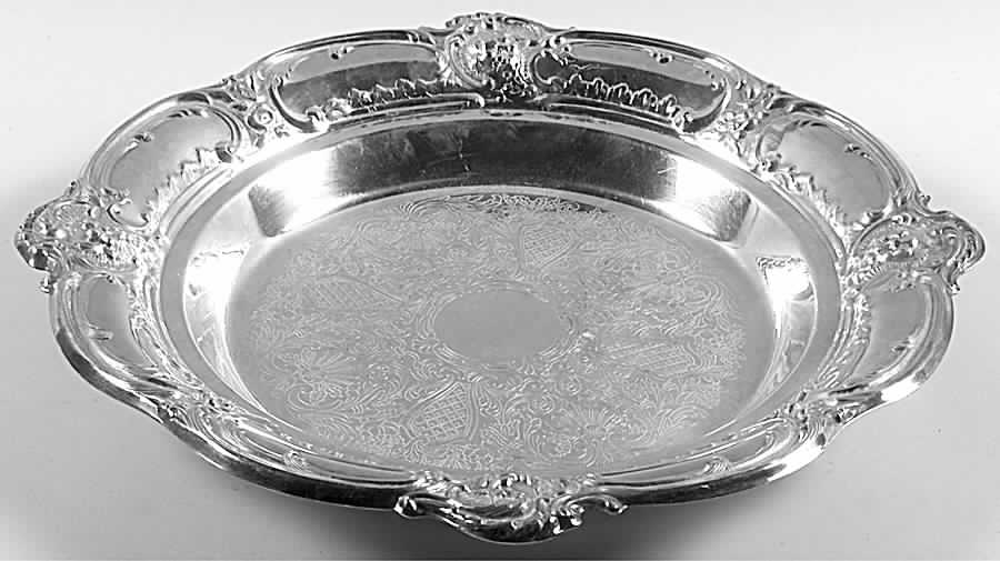 Beau Regande (Silverplate, Hollowware) 14" Silverplate Buffet Dish/Tray by Poole Silver -1