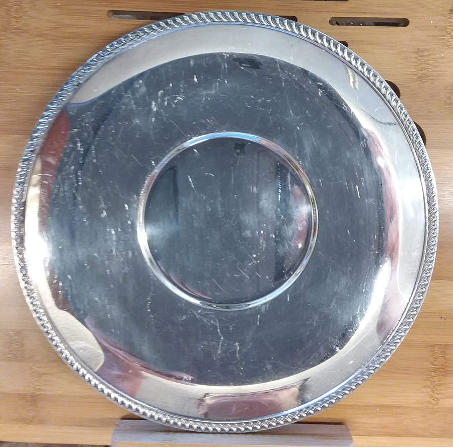 Georgian (Silverplate, Hollowware) 10" Sandwich Plate by Poole Silver -1