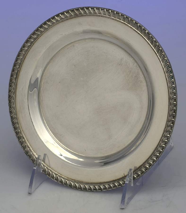 Georgian (Silverplate, Hollowware) Silverplate Salad Plate by Poole Silver -1