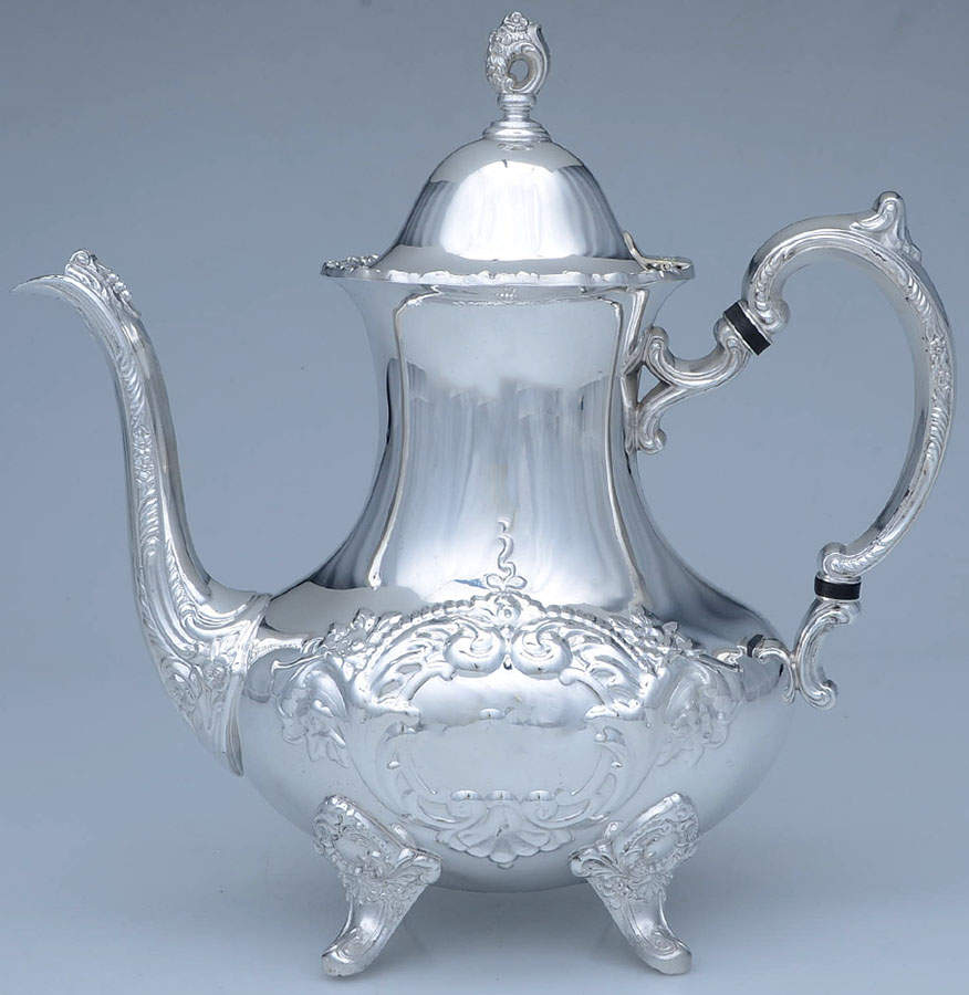 Jack Shepard Reproduction (Silverplate, Hollowware) Silverplate Coffee Pot by Poole Silver -1