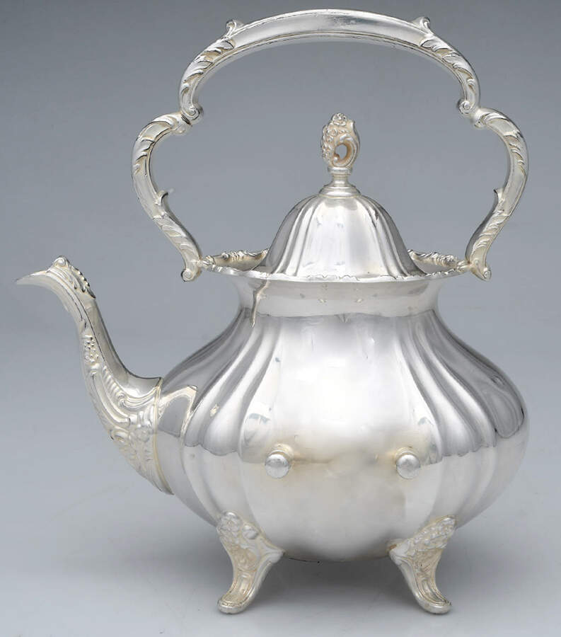 Lancaster Rose (Silverplate, Hollowware) Kettle No Stand No Burner by Poole Silver -1