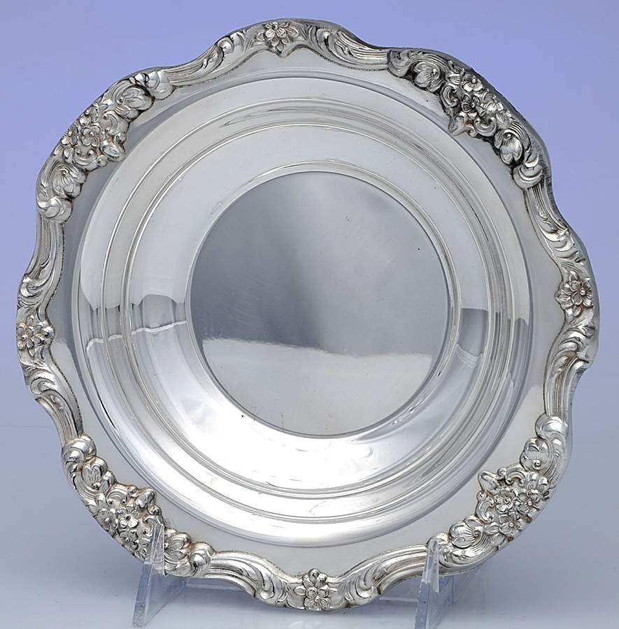 Lancaster Rose (Silverplate, Hollowware) Silverplate Wine Coaster by Poole Silver -1