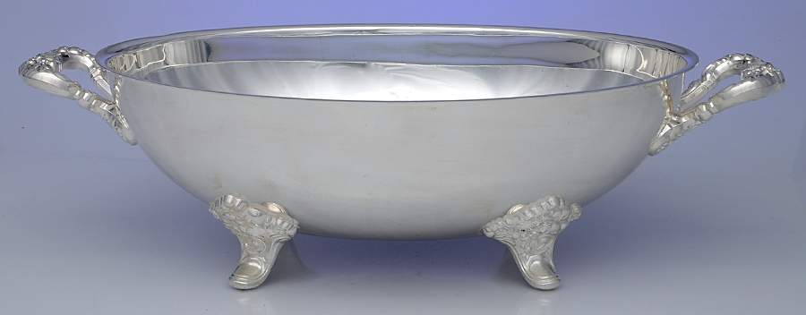 Lancaster Rose (Silverplate, Hollowware) Soup Tureen No Lid by Poole Silver -1