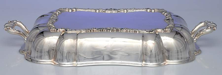 Lancaster Rose (Silverplate, Hollowware) Lid for Rectangular Entree Server by Poole Silver -1