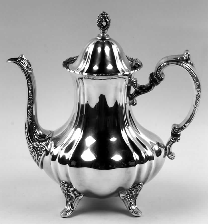 Lancaster Rose (Silverplate, Hollowware) Silverplate Coffee Pot by Poole Silver -1