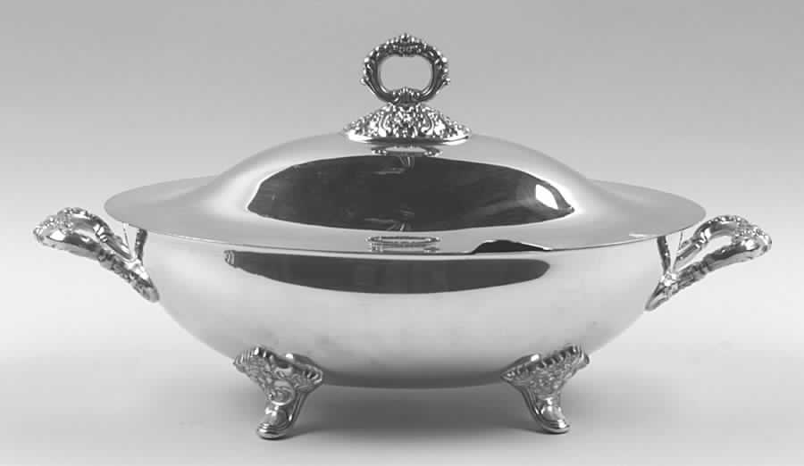 Lancaster Rose (Silverplate, Hollowware) Soup Tureen by Poole Silver -1