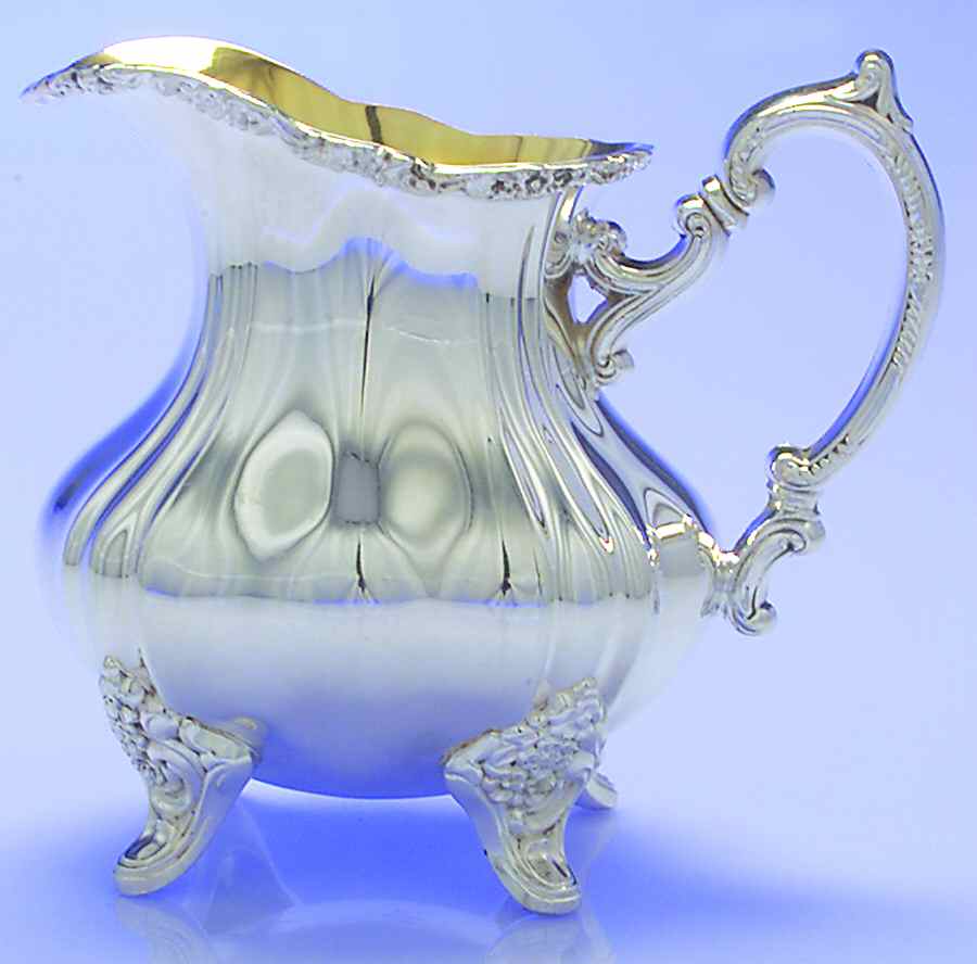 Lancaster Rose (Silverplate, Hollowware) Creamer by Poole Silver -1