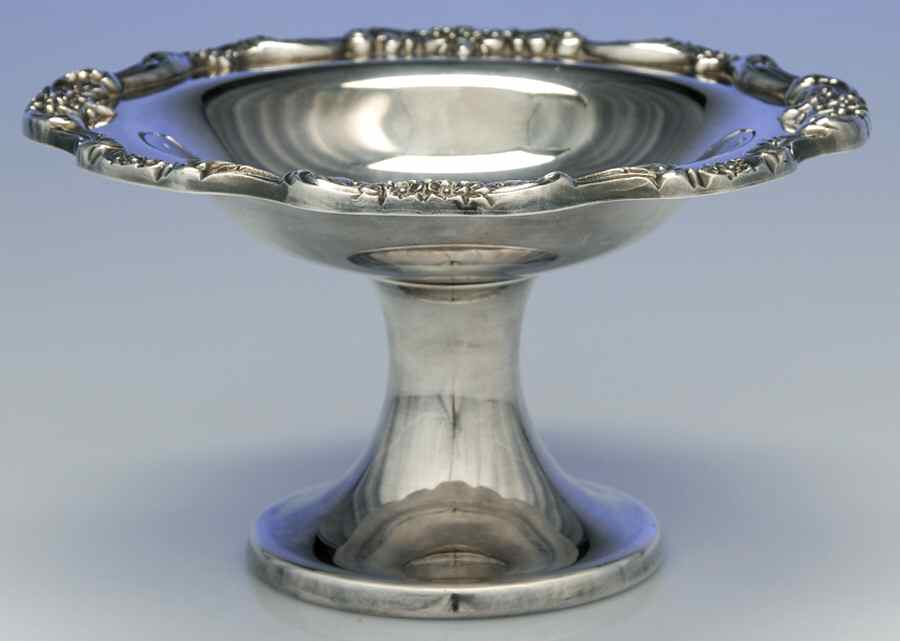 Lancaster Rose (Silverplate, Hollowware) Small Silverplate Compote by Poole Silver -1