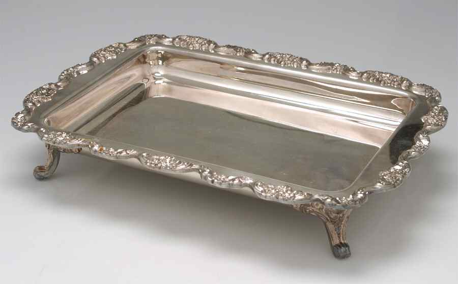 Lancaster Rose (Silverplate, Hollowware) Bake & Serve Buffet Dish with No Liner by Poole Silver -1
