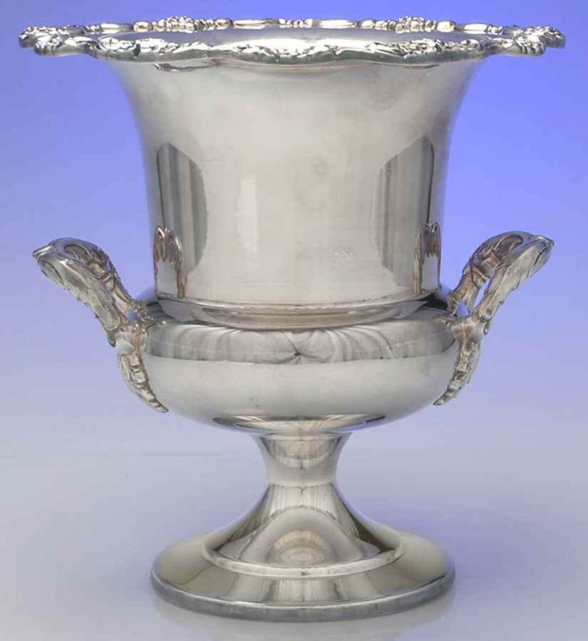 Lancaster Rose (Silverplate, Hollowware) Champagne/Wine Cooler by Poole Silver -1