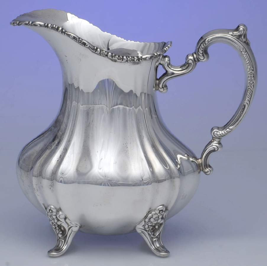Lancaster Rose (Sterling, Hollowware) 50 Oz Sterling Water Pitcher by Poole Silver -1