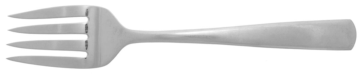 Simplicity (Stainless) Medium Solid Cold Meat Serving Fork by Providence-1