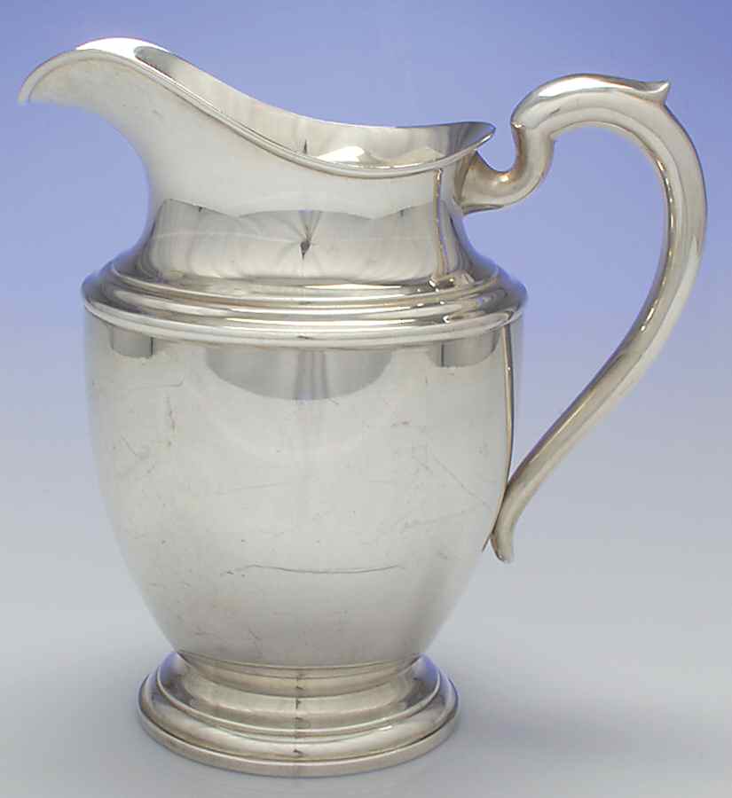120 (Sterling, Hollowware) Sterling Water Pitcher by Preisner-1