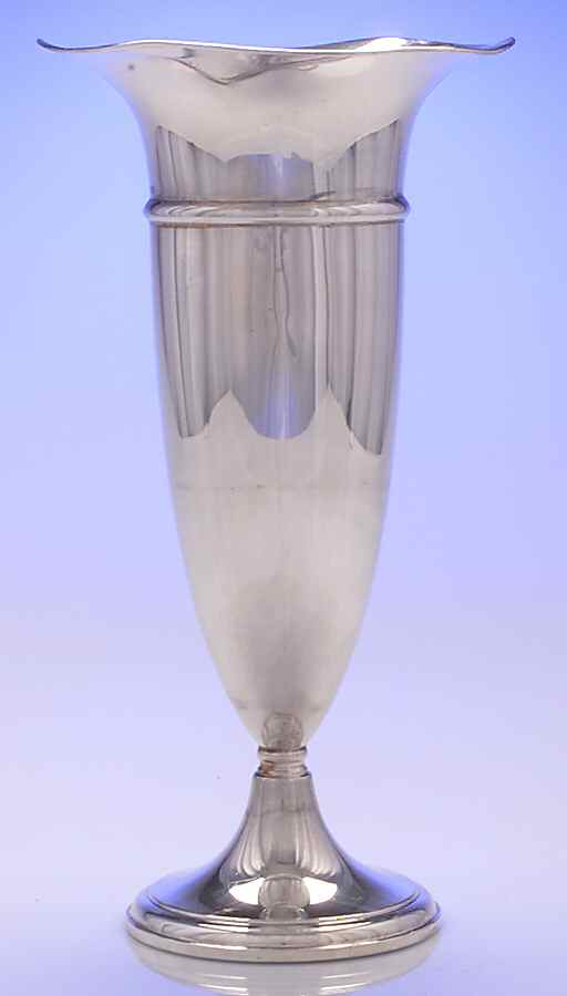 Sterling Hollowware Sterling Trumpet Vase by Preisner-1