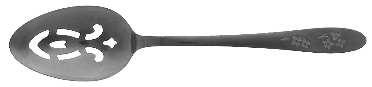 PSS5 (STAINLESS, DECO ETCHED) Pierced Tablespoon (Serving Spoon) by Prestige-1