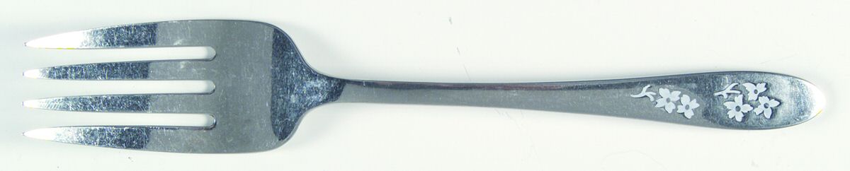PSS5 (STAINLESS, DECO ETCHED) Medium Solid Cold Meat Serving Fork by Prestige-1