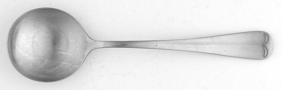 1776R (Stainless) Round Bowl Soup Spoon (Cream Soup) by Present-1