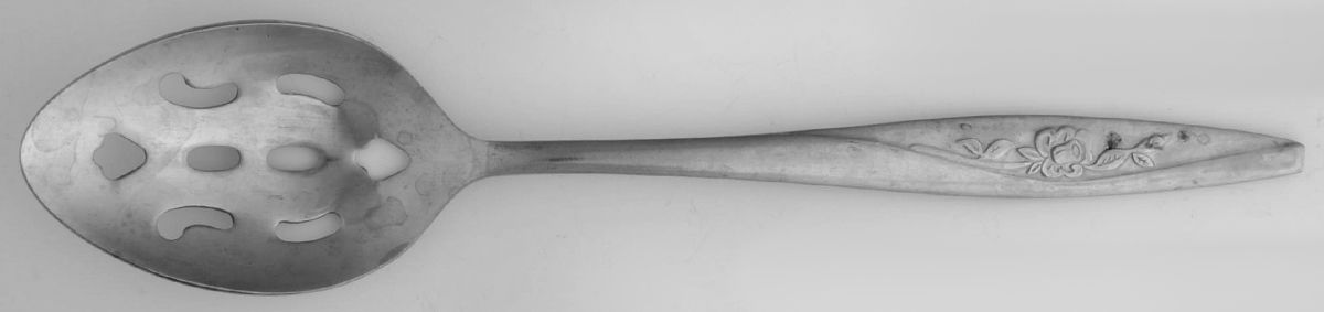 Gracious Rose (Stainless) Pierced Tablespoon (Serving Spoon) by Present-1