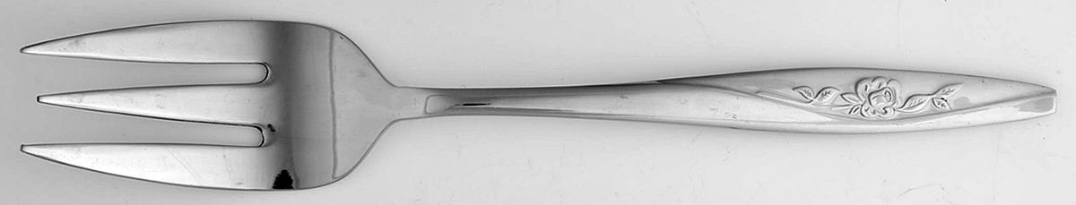Gracious Rose (Stainless) Medium Solid Cold Meat Serving Fork by Present-1