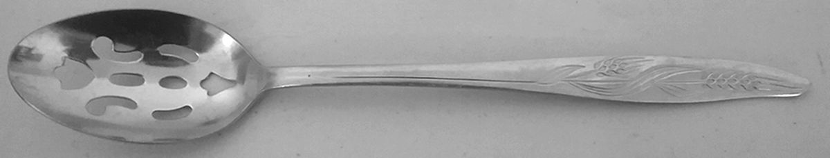Gracious Wheat (Stainless) Pierced Tablespoon (Serving Spoon) by Present-1