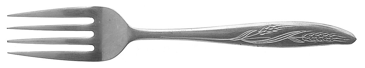 Gracious Wheat (Stainless) Individual Salad Fork by Present-1
