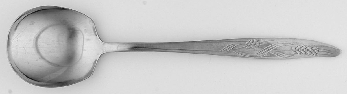 Gracious Wheat (Stainless) Solid Smooth Casserole Spoon by Present-1