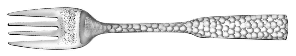 Hammered (Stainless) Individual Salad Fork by Present-1
