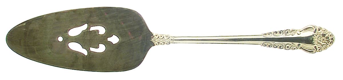 Karen (Gold Electroplate) Solid Pierced Pie Server by Present-1